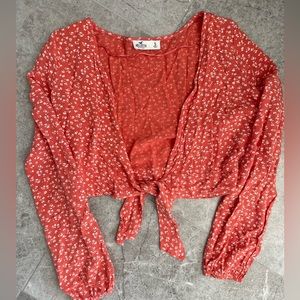 Hollister Tie Up Crop Top